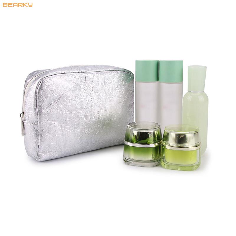 Durable Tyvek fabric cosmetic bag waterproof and tear-resistant material